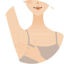 ワキ汗　セルフチェック